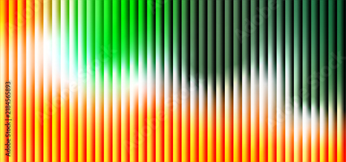 Orange Green Abstract Vertical Stripe Gradient Background With Soft White Glow And Dark Modern Contrast