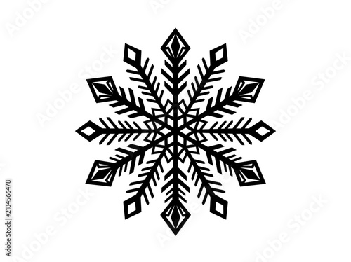 Set of Christmas Gnome and Snowflake Silhouettes, Black Winter Holiday Icons Collection, Silhouette Bundle