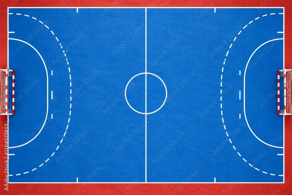 Obraz premium Handball Court Background. Sport Court and Field.