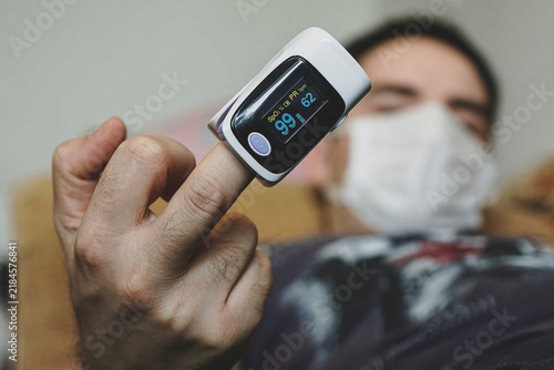 Foto oxygen saturation of the blood