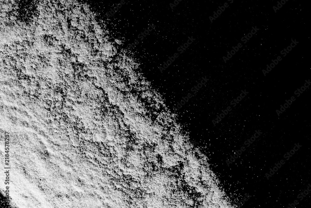 Obraz premium nature snow on the black backgrounds