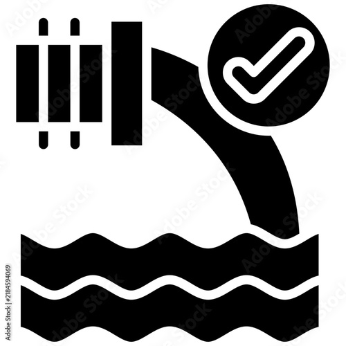 Obraz na plátne Water Pollution Icon