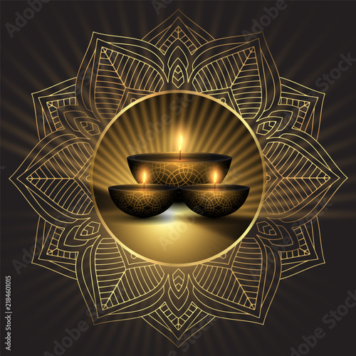 Elegant background for Diwali Celebration 