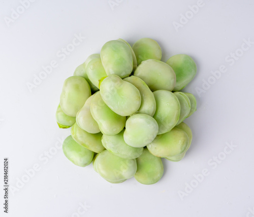 Konstfotografi Broad beans or fava beans closeup