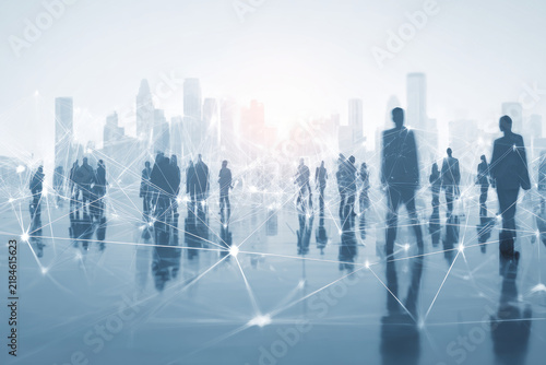 Business ecosystems and partnerships concept. Business collaboration strategies. The complex network of organizations to create value for customers acquisition , suppliers, and other stakeholders
