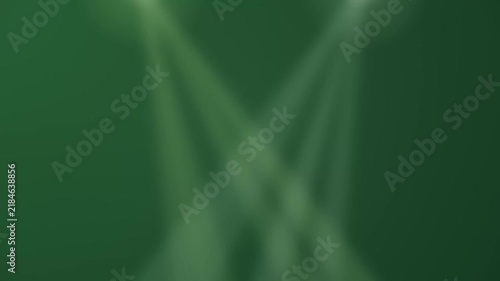 Abstract Green Light Beams Moving Through Forest Canopy Background