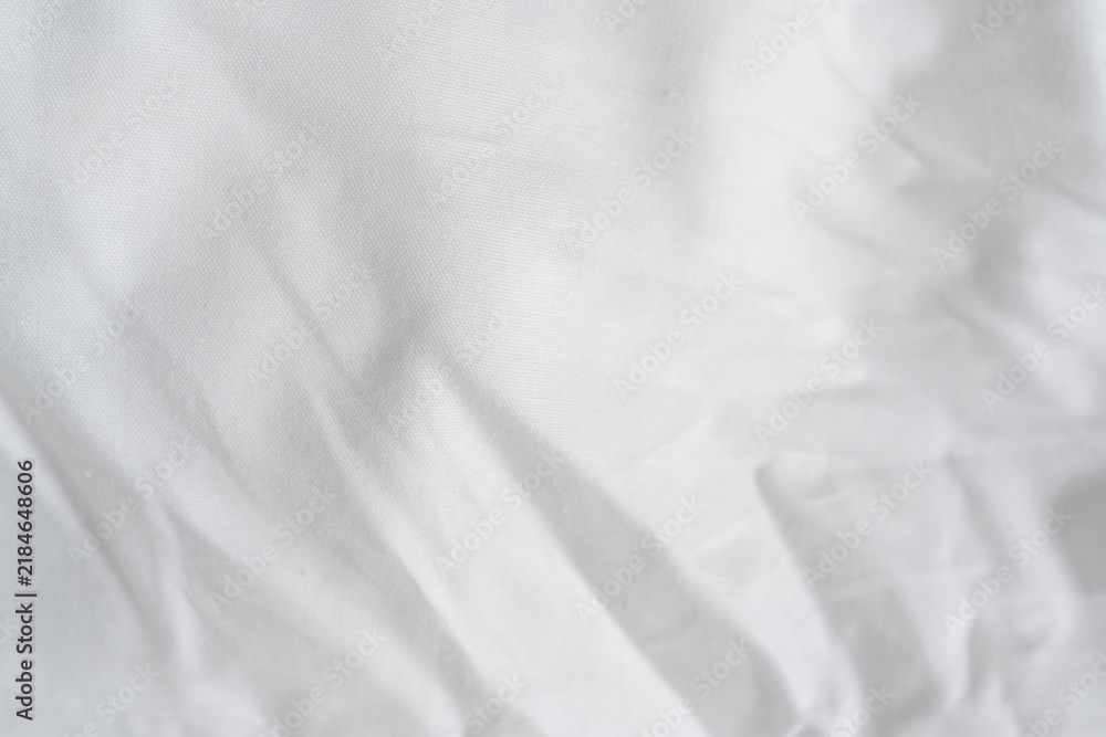 Fototapeta premium White bed sheet background