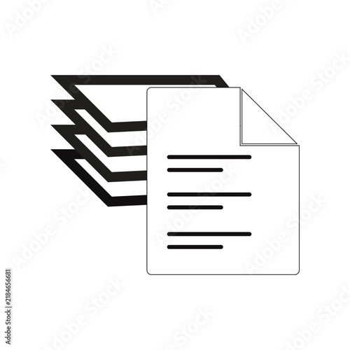 Business Document Paper Stack Icon