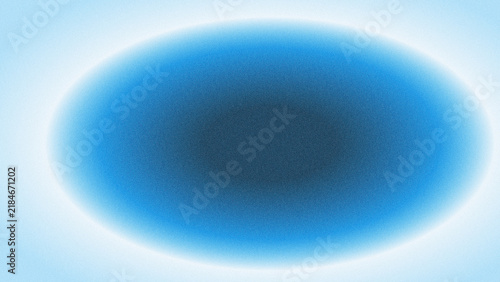 Blue gradient circular shape with glowing edges  