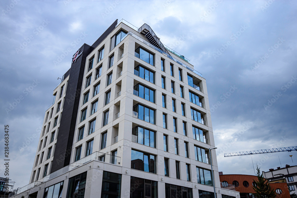 Fototapeta premium residential building in the city