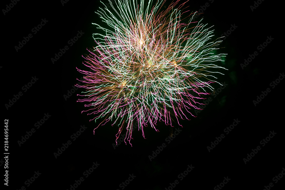 Fototapeta premium Fuegos artificiales
