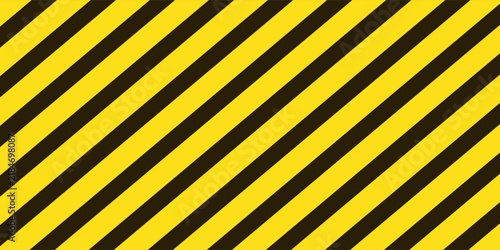 Black and yellow diagonal line striped. Blank vector illustration warning background. Hazard caution sign tape. Danger area mark, line danger stripe.