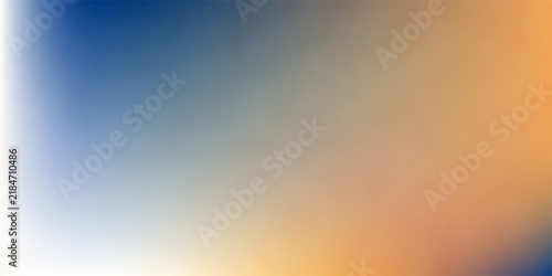 Abstract Blue Orange Warm Gradient Blur Background Banner Vector