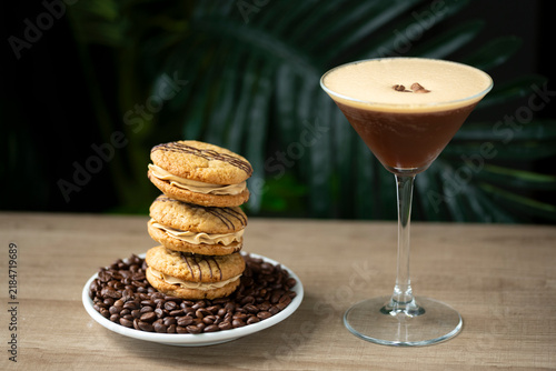 Obraz na płótnie Delightful Coffee Treats and Dessert Pairing Presented With Elegance