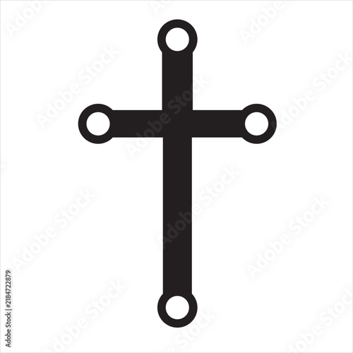 cross at the rounded end