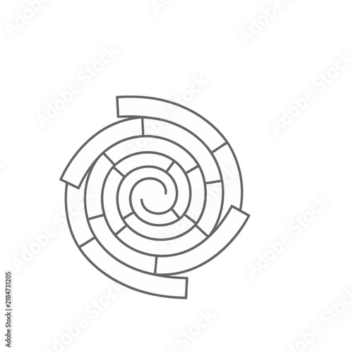 Spiral pattern with segments