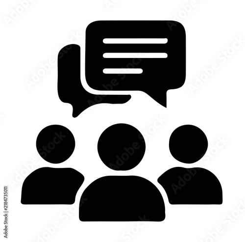 Konstfotografi Team collaboration business brainstorming and focus group isolated symbol