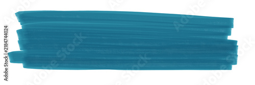 blue dry brush stroke isolated on transparent background