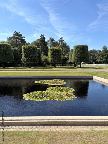 Принти на полотні cimetière américain de Colleville-sur-mer, plage d'Omaha beach