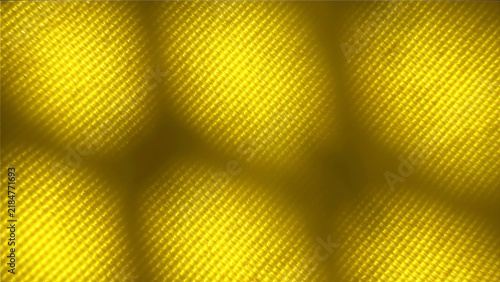 Cuadro en lienzo tejido de abeja celdas hilo color amarillo naranja dorado degradado con sombra d