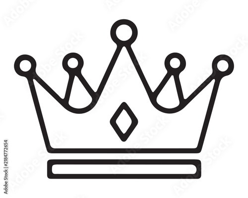 Royal golden crown icon representing power and leadership with monarchy leadership authority achievement prestige excellence illustration abstract headgear sovereign corporate identity