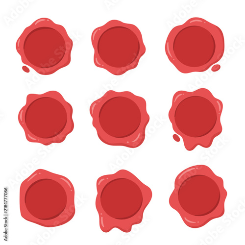 set of wax seal good for decoration, icon, element design, print design, etc