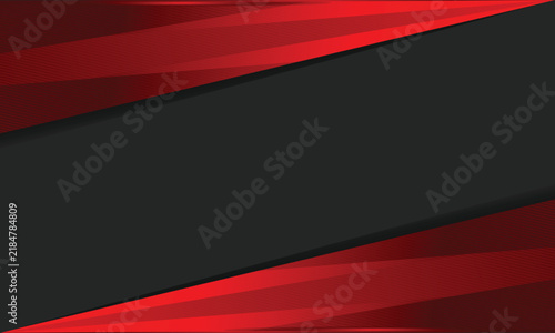 Abstract dark grey center panel with diagonal red light streaks Background Design