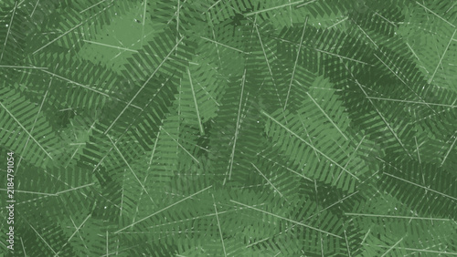 Procedural art of Winter Evergreen style of cedar leaves background