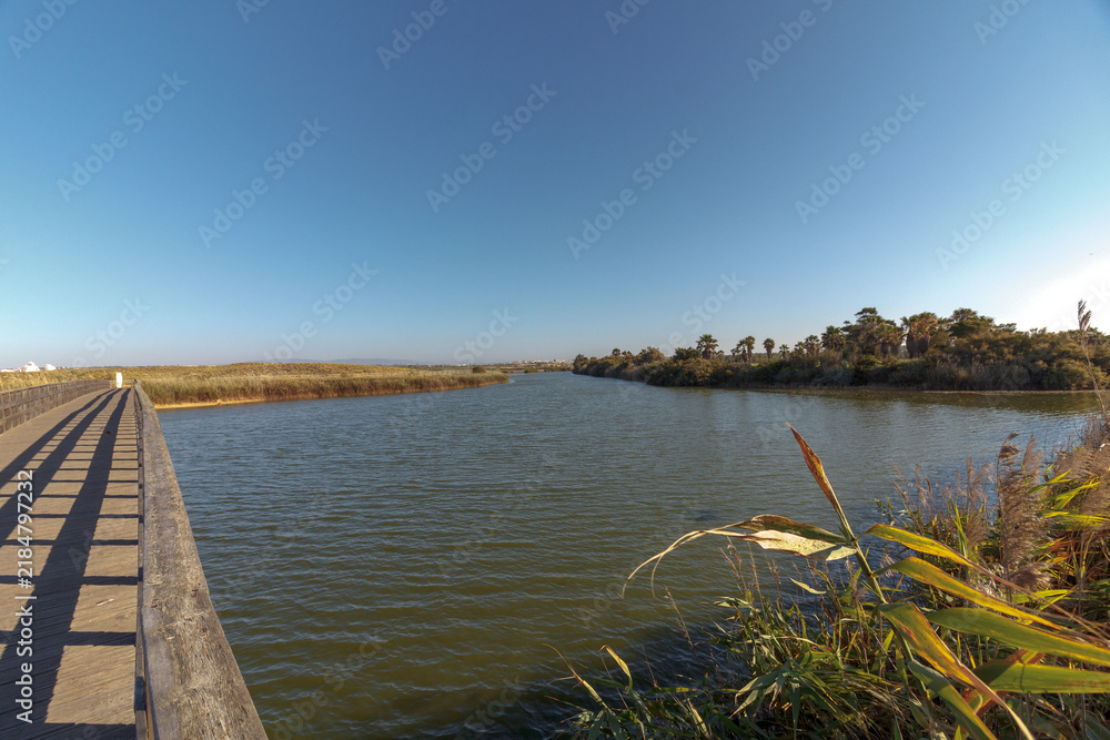 Fototapeta premium Lagoa Natural dos Salgados, Alcantarilha e Pera, Algarve