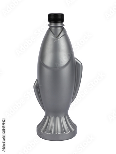 Fish Shaped Plastic Bottle Container Isolated On Transparent Background PNG