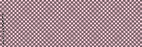 Seamless dark grey and pink argyle plaid pattern background. Classic gingham check texture for fabric, tablecloth, and print design.