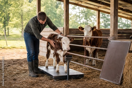 Calf weighing