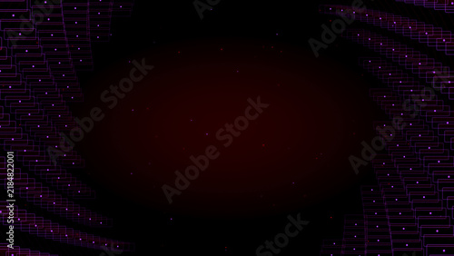 Abstract Futuristic 3d Mesh Vector Background with SYNTHETIC DATA MATRIX Glow Lines in Cyber Electric Palette, Digital Network Data Stream Banner Design