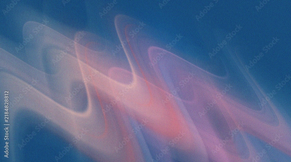 Fototapeta premium Minimalist Abstract Light Flow on Dark Blue Grainy Background