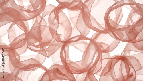 Soft Red Smoke Swirls Abstract Pattern