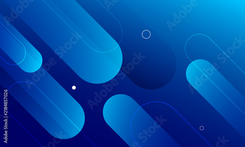 Abstract blue background with diagonal lines. Vector illustration