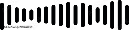 Audio sound wave frequency spectrum line icon vector illustration