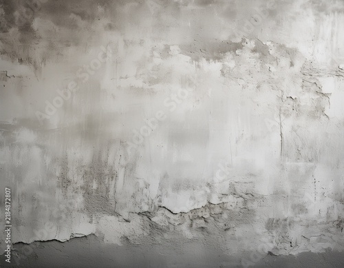 textured concrete wall backdrop in muted gray and white tones with peeling layers and a slight gradient from darker at bottom to lighter at top