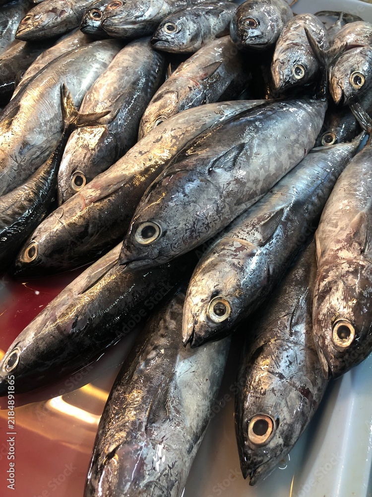 Obraz premium fresh fish at the market