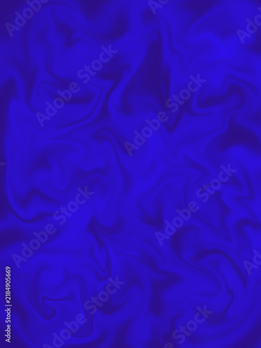 Deep blue abstract liquid marble texture background with flowing swirls and silky fabric feel