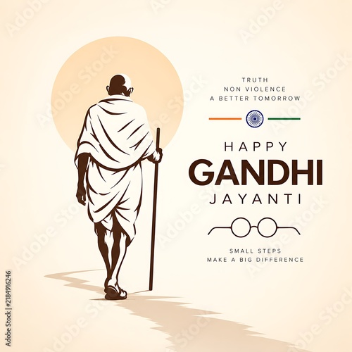 Gandhi Jayanti Social Media Post Instagram Story and Banner Design for Indian Independence Celebration