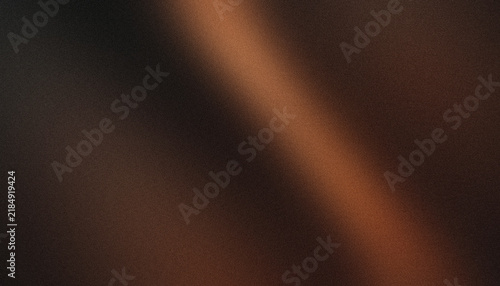 Abstract gradient background panoramic dark style with diagonal warm bronze and burnt copper light beam and fine film grain texture