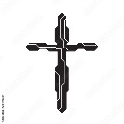the cross has carvings