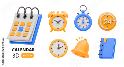 Bild auf Leinwand 3D calendar