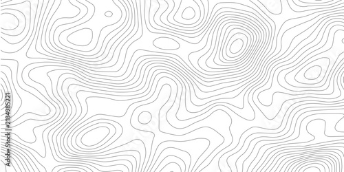 Topographic map vector background, abstract contour lines pattern, minimalist geographic relief texture for web design