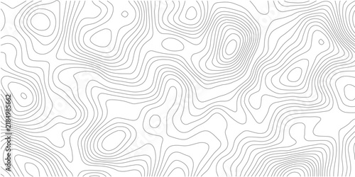 Topographic map vector background, abstract contour lines on white, minimalist geographic terrain pattern for web design and print