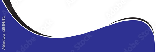 Corporate Wave Header Blue Black White Banner Background