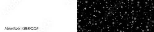 Photography Falling white snowflakes pattern isolated on transparent background, winter snow
