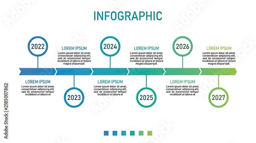 Informative Business Timeline Infographic for Future Planning.