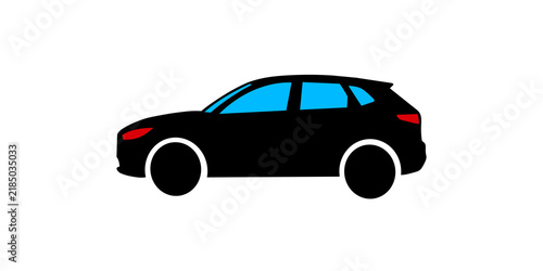 Fotografie Modern crossover car vector illustration for automotive business banner